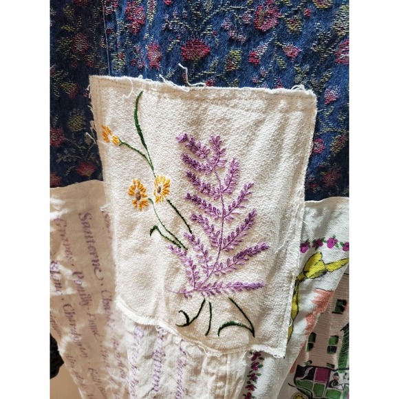 Krazy Kat Upcycled Multicolor Cotton Long Sleeve Buttons Front Casual Jacket 3X - Picture 6 of 11